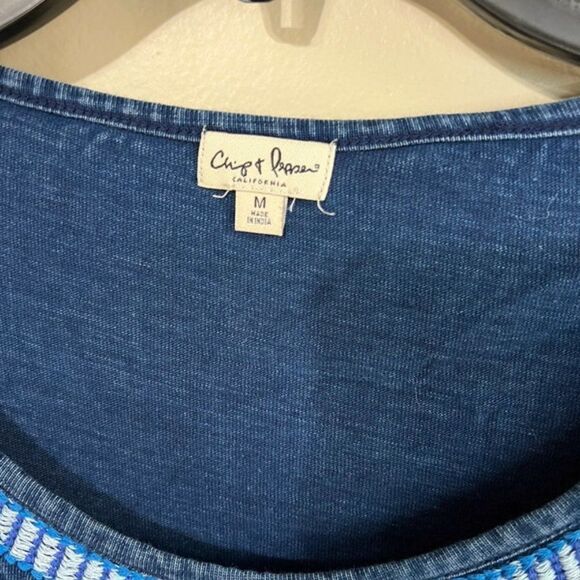 Chip & Pepper California size medium navy top - Picture 3 of 5